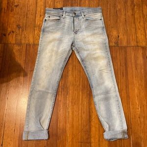 Mens Hollister Skinny Clean Light Wash Denim